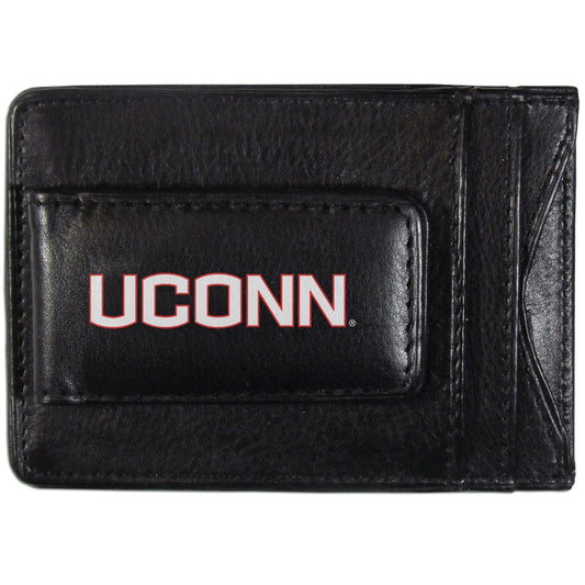 UCONN Huskies Logo Leather Cash and Cardholder - Flyclothing LLC