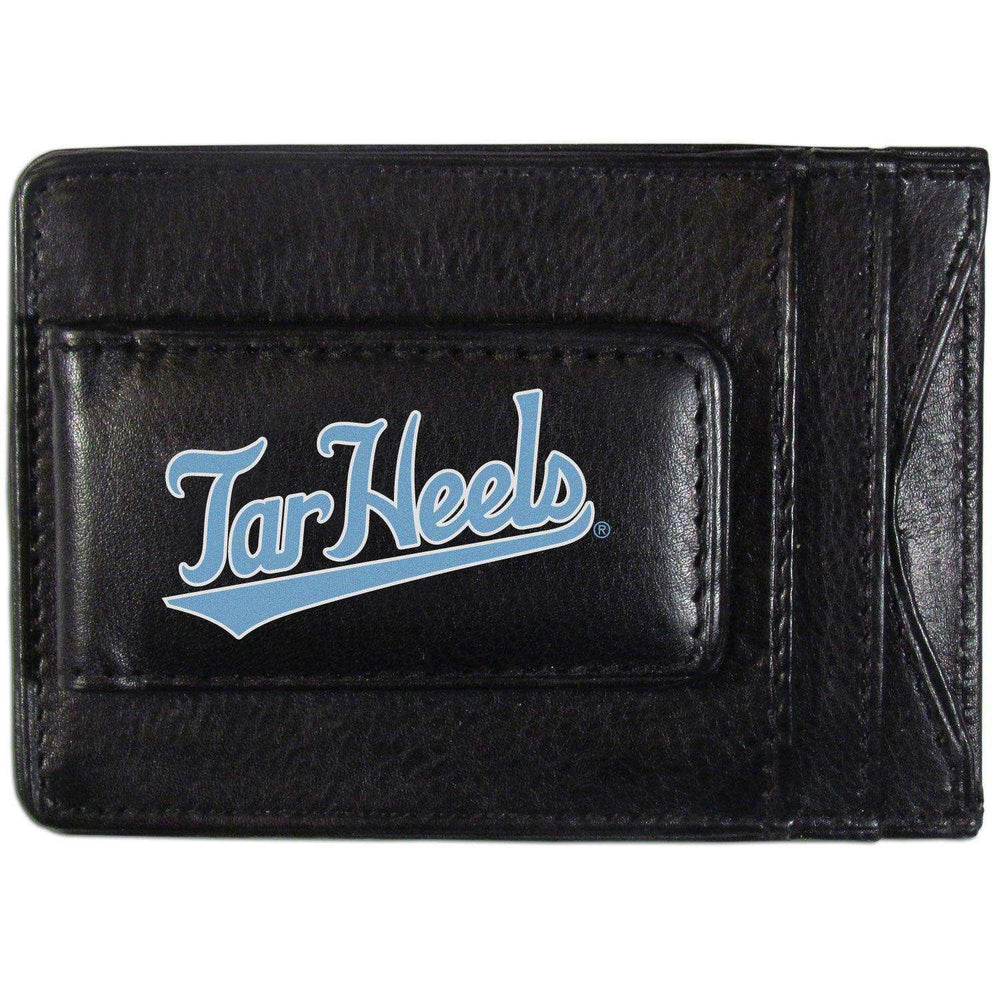 N. Carolina Tar Heels Logo Leather Cash and Cardholder - Siskiyou Buckle - Flyclothing LLC