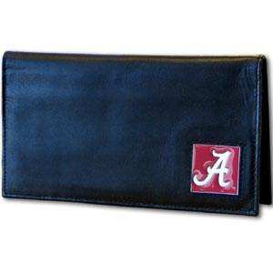 Alabama Crimson Tide Deluxe Leather Checkbook Cover - Siskiyou Buckle - Flyclothing LLC