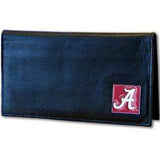 Alabama Crimson Tide Deluxe Leather Checkbook Cover - Siskiyou Buckle - Flyclothing LLC