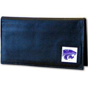 Kansas St. Wildcats Deluxe Leather Checkbook Cover - Siskiyou Buckle - Flyclothing LLC