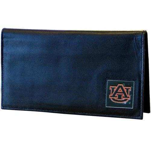 Auburn Tigers Deluxe Leather Checkbook Cover - Siskiyou Buckle - Flyclothing LLC