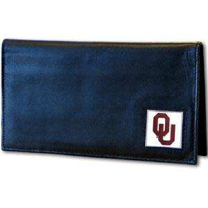 Oklahoma Sooners Deluxe Leather Checkbook Cover - Siskiyou Buckle - Flyclothing LLC
