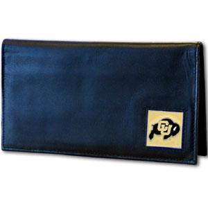 Colorado Buffaloes Deluxe Leather Checkbook Cover - Flyclothing LLC