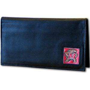 Maryland Terrapins Deluxe Leather Checkbook Cover - Siskiyou Buckle - Flyclothing LLC