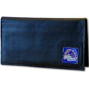 Boise St. Broncos Deluxe Leather Checkbook Cover - Siskiyou Buckle - Flyclothing LLC