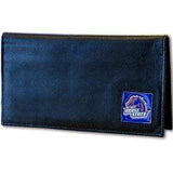 Boise St. Broncos Deluxe Leather Checkbook Cover - Siskiyou Buckle - Flyclothing LLC