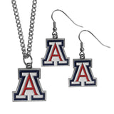 Arizona Wildcats Dangle Earrings and Chain Necklace Set - Siskiyou Buckle - Flyclothing LLC