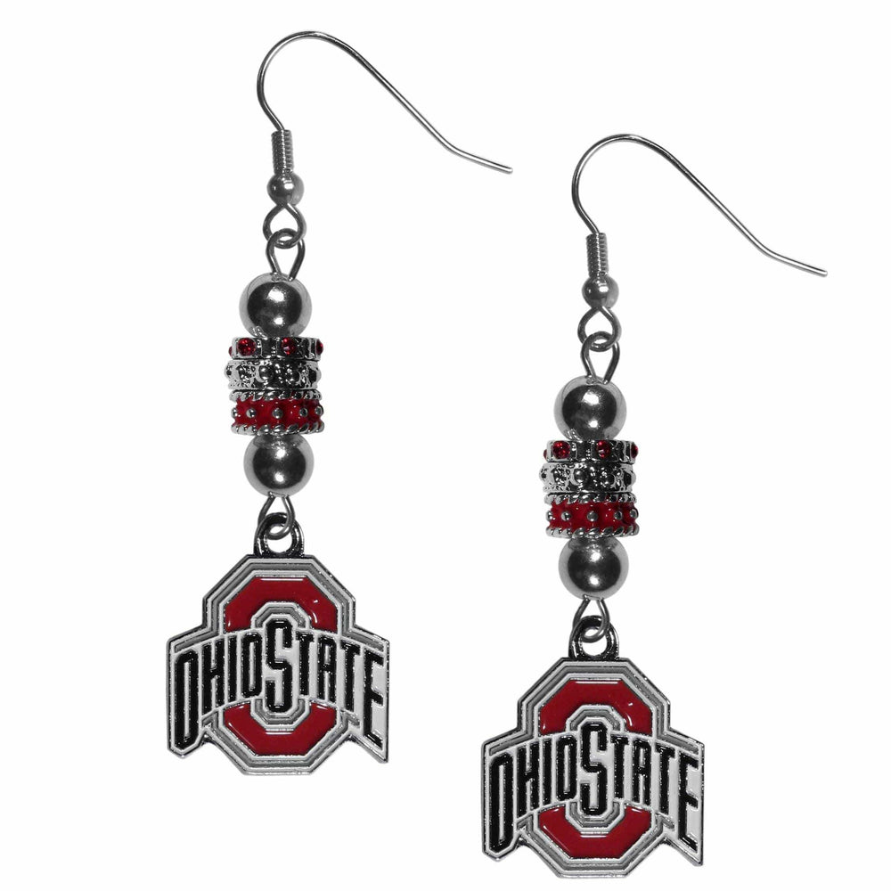 Ohio St. Buckeyes Euro Bead Earrings - Siskiyou Buckle - Flyclothing LLC