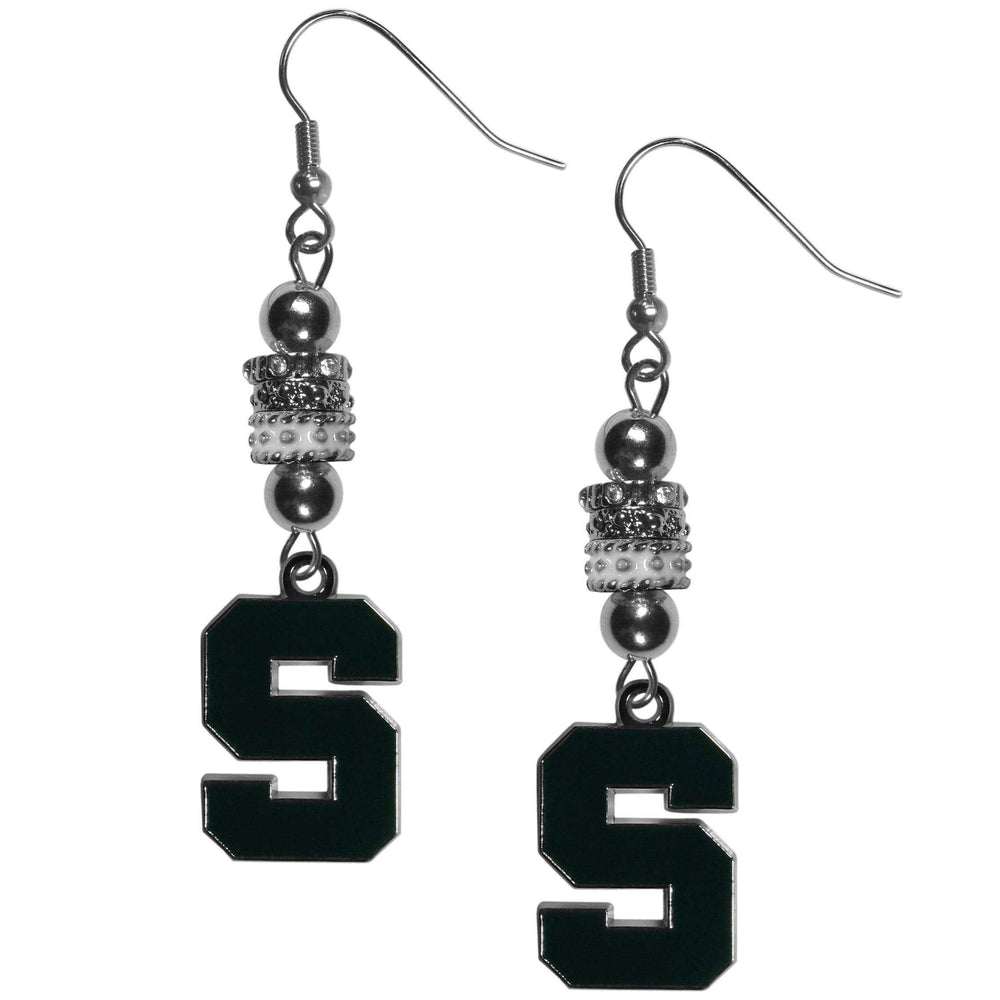 Michigan St. Spartans Euro Bead Earrings - Siskiyou Buckle - Flyclothing LLC