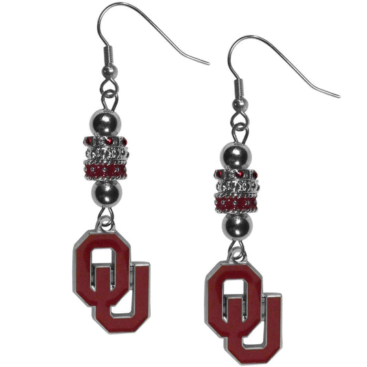 Oklahoma Sooners Euro Bead Earrings - Siskiyou Buckle - Flyclothing LLC