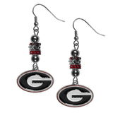 Georgia Bulldogs Euro Bead Earrings - Siskiyou Buckle - Flyclothing LLC