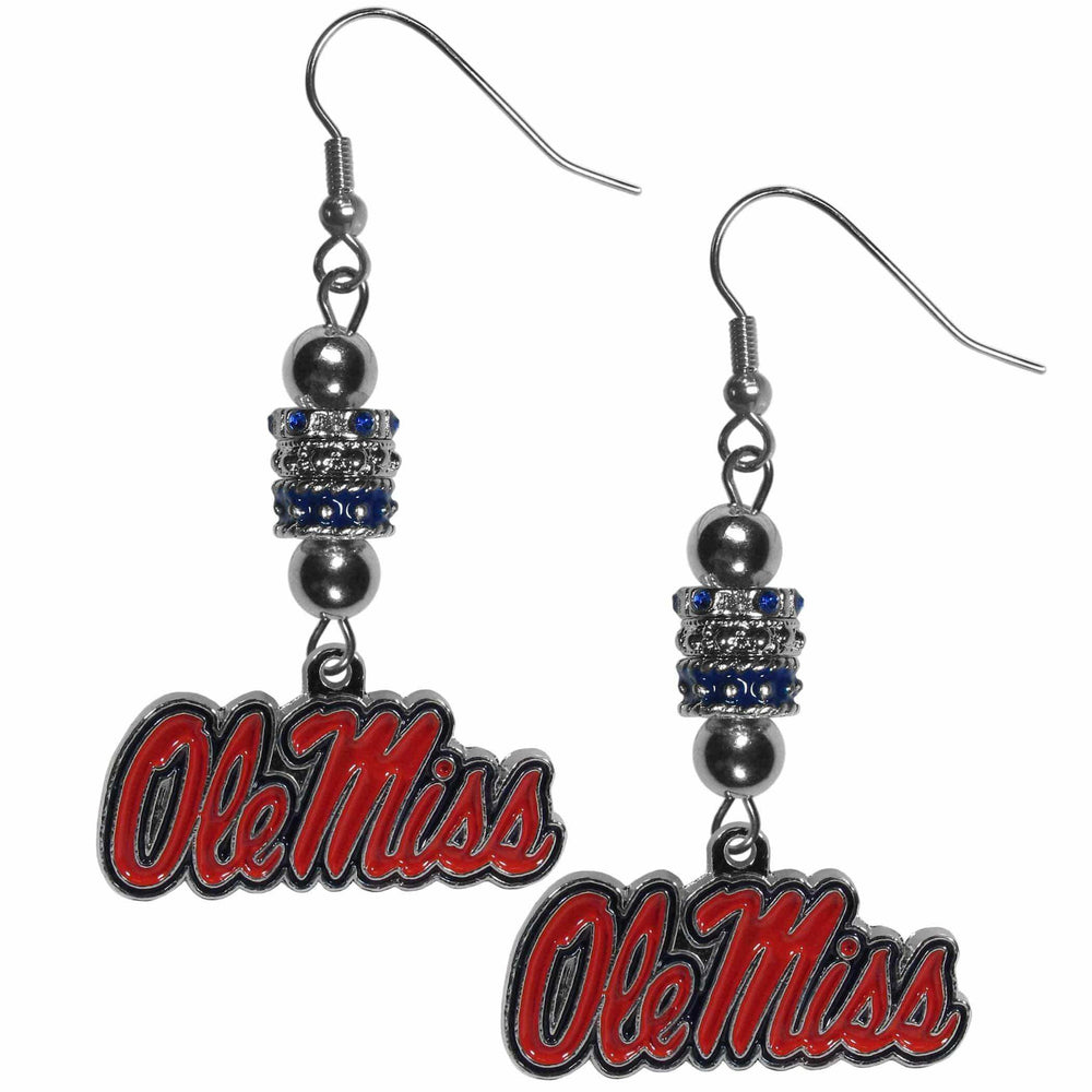 Mississippi Rebels Euro Bead Earrings - Siskiyou Buckle - Flyclothing LLC