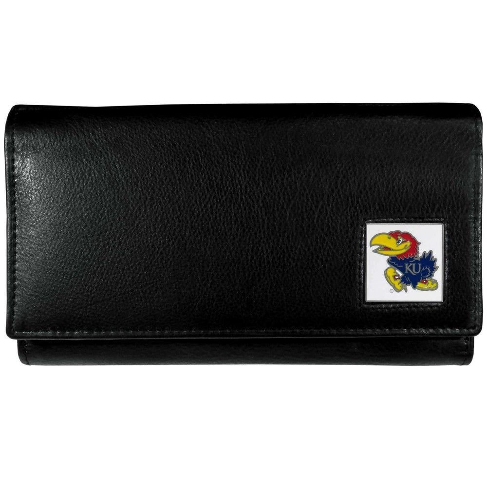 Kansas Jayhawks Leather Women's Wallet - Siskiyou Buckle - Flyclothing LLC