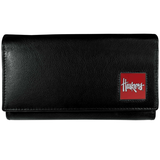 Nebraska Cornhuskers Leather Women's Wallet - Siskiyou Buckle - Flyclothing LLC