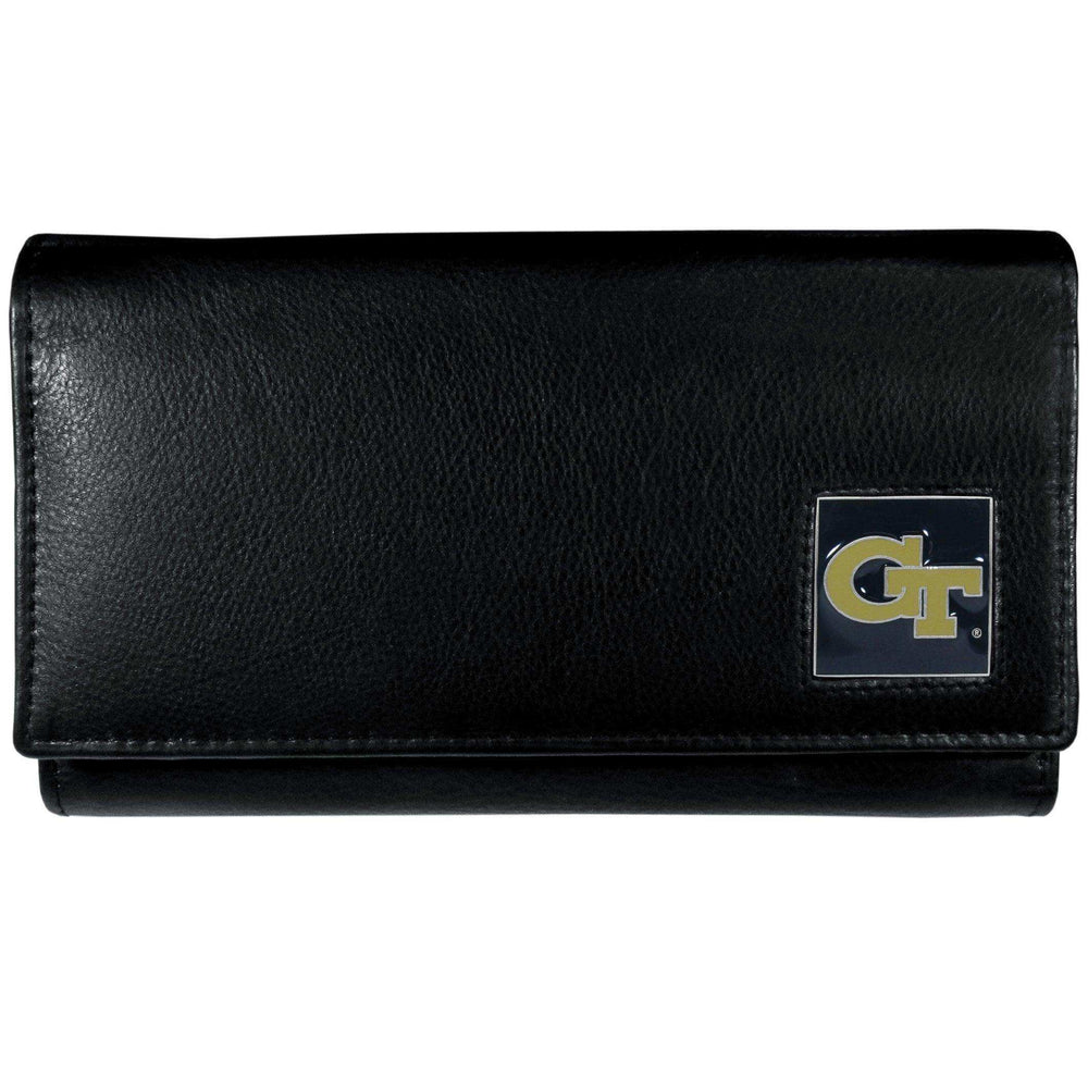 Georgia Tech Yellow Jackets Leather Women's Wallet - Siskiyou Buckle - Flyclothing LLC