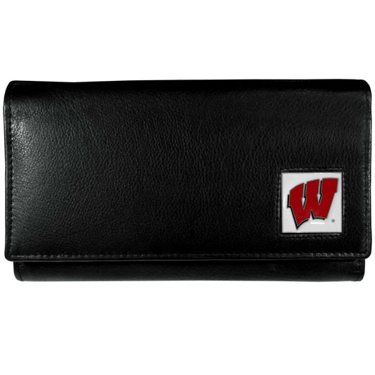 Wisconsin Badgers Leather Women's Wallet - Siskiyou Buckle - Flyclothing LLC