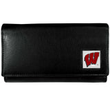 Wisconsin Badgers Leather Women's Wallet - Siskiyou Buckle - Flyclothing LLC