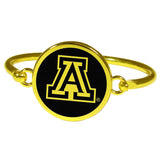 Arizona Wildcats Gold Tone Bangle Bracelet - Siskiyou Buckle - Flyclothing LLC