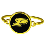 Purdue Boilermakers Gold Tone Bangle Bracelet - Siskiyou Buckle - Flyclothing LLC