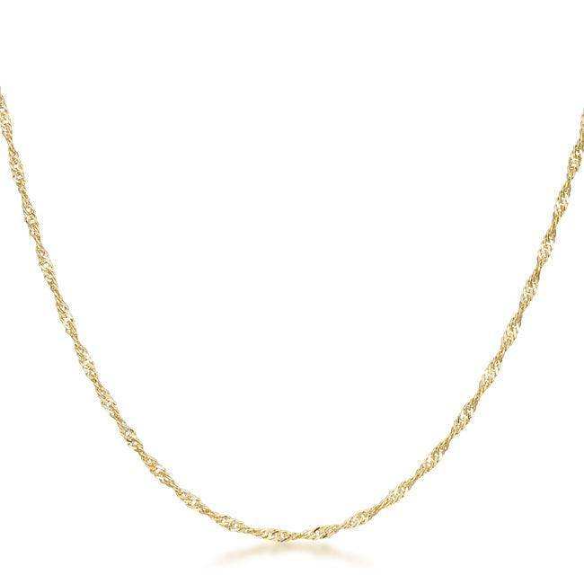 16 Inch Gold Twisted Fashion Chain - JGI - Flyclothing LLC