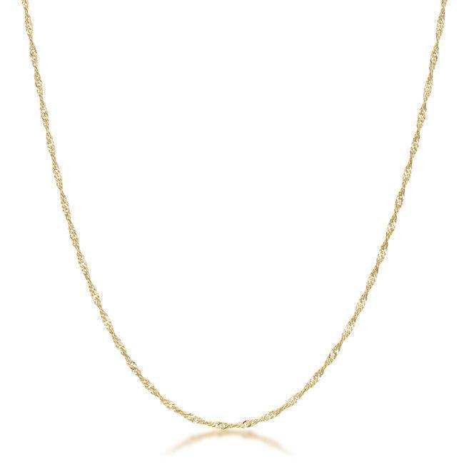 16 Inch Gold Twisted Fashion Chain - JGI - Flyclothing LLC
