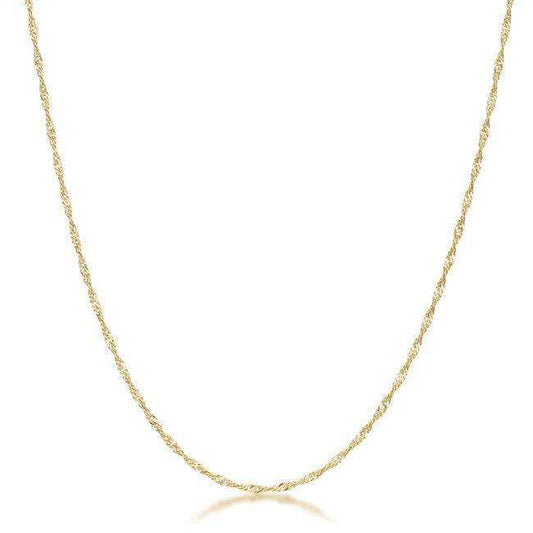 16 Inch Gold Twisted Fashion Chain - JGI - Flyclothing LLC