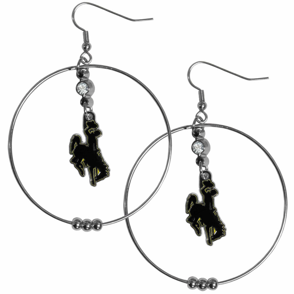 Wyoming Cowboy 2 Inch Hoop Earrings - Siskiyou Buckle - Flyclothing LLC