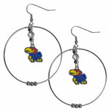 Kansas Jayhawks 2 Inch Hoop Earrings - Siskiyou Buckle - Flyclothing LLC