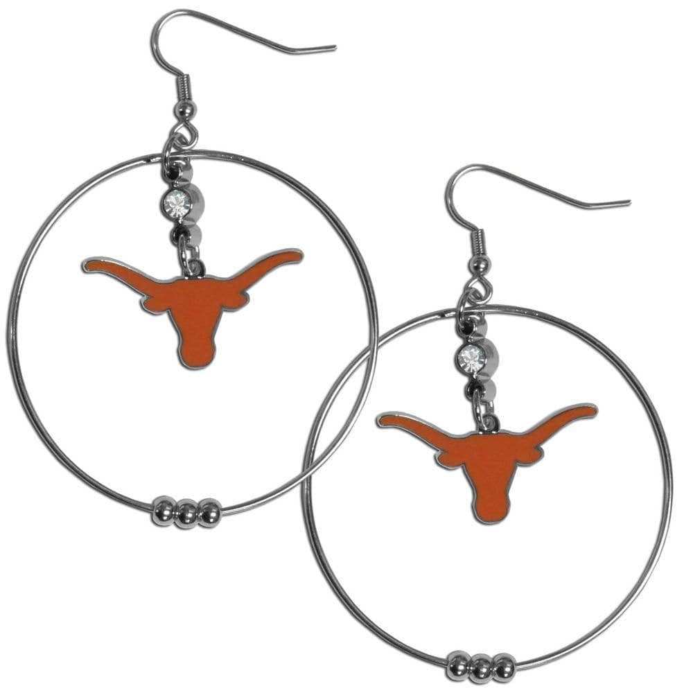 Texas Longhorns 2 Inch Hoop Earrings - Siskiyou Buckle - Flyclothing LLC