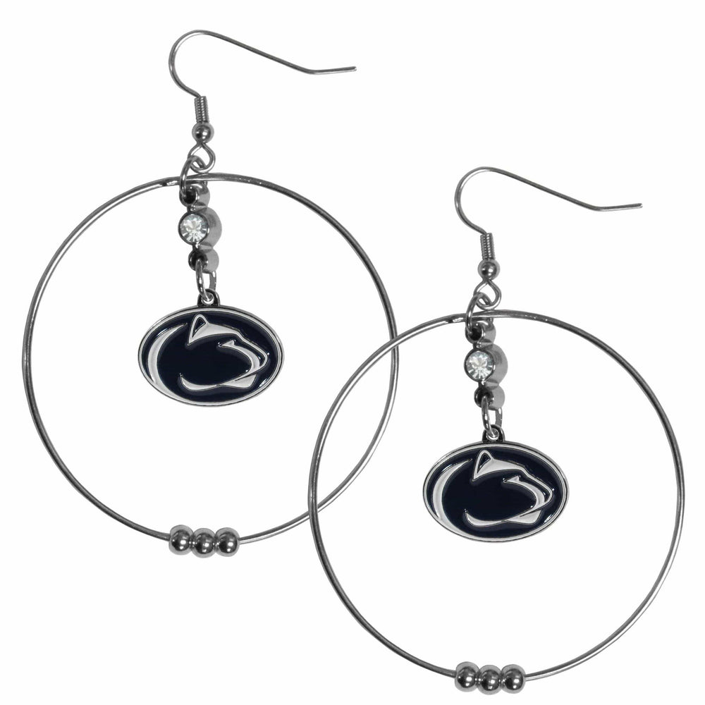 Penn St. Nittany Lions 2 Inch Hoop Earrings - Siskiyou Buckle - Flyclothing LLC