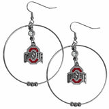 Ohio St. Buckeyes 2 Inch Hoop Earrings - Siskiyou Buckle - Flyclothing LLC
