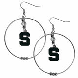 Michigan St. Spartans 2 Inch Hoop Earrings - Siskiyou Buckle - Flyclothing LLC