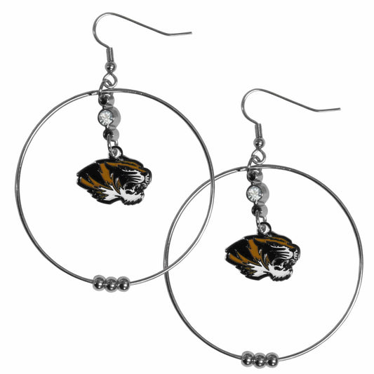 Missouri Tigers 2 Inch Hoop Earrings - Siskiyou Buckle - Flyclothing LLC