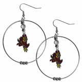 Arizona St. Sun Devils 2 Inch Hoop Earrings - Siskiyou Buckle - Flyclothing LLC