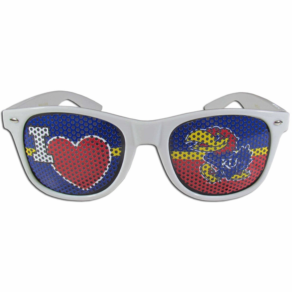 Kansas Jayhawks I Heart Game Day Shades - Siskiyou Buckle - Flyclothing LLC