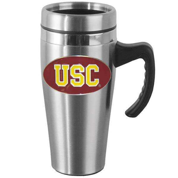 USC Trojans Steel Travel Mug w/Handle - Siskiyou Buckle - Flyclothing LLC