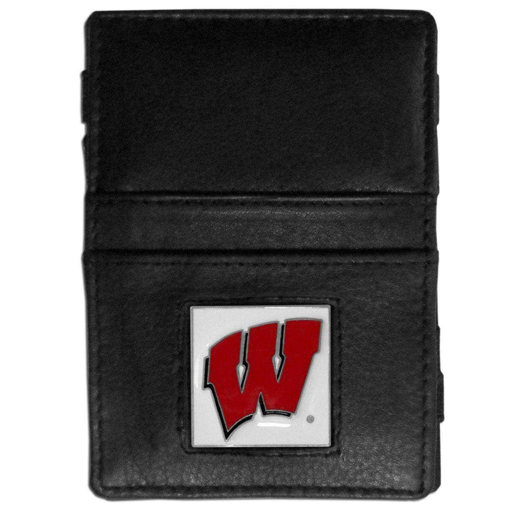 Wisconsin Badgers Leather Jacob's Ladder Wallet - Siskiyou Buckle - Flyclothing LLC