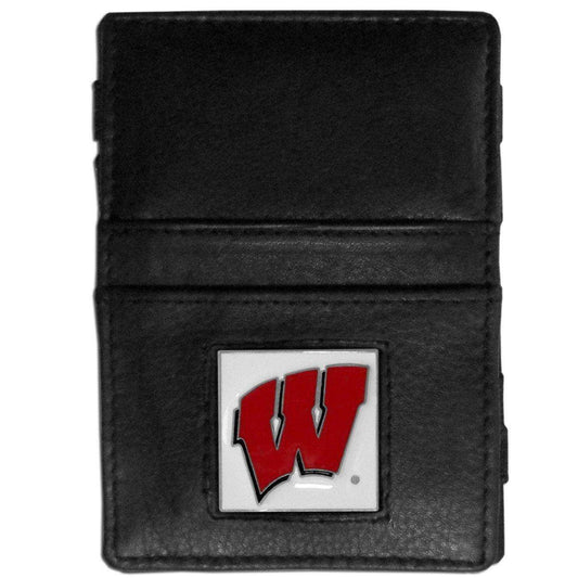 Wisconsin Badgers Leather Jacob's Ladder Wallet - Siskiyou Buckle - Flyclothing LLC