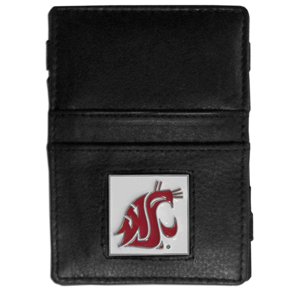 Washington St. Cougars Leather Jacob's Ladder Wallet - Siskiyou Buckle - Flyclothing LLC