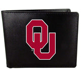 Oklahoma Sooners Leather Bi-fold Wallet, Large Logo - Siskiyou Buckle - Flyclothing LLC