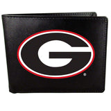 Georgia Bulldogs Leather Bi-fold Wallet, Large Logo - Siskiyou Buckle - Flyclothing LLC