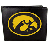 Iowa Hawkeyes Leather Bi-fold Wallet, Large Logo - Siskiyou Buckle - Flyclothing LLC