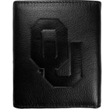 Oklahoma Sooners Embossed Leather Tri-fold Wallet - Siskiyou Buckle - Flyclothing LLC