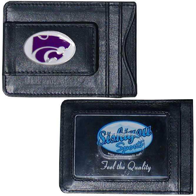 Kansas St. Wildcats Leather Cash & Cardholder - Siskiyou Buckle - Flyclothing LLC