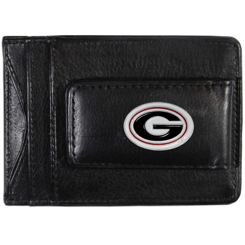 Georgia Bulldogs Leather Cash & Cardholder - Siskiyou Buckle - Flyclothing LLC