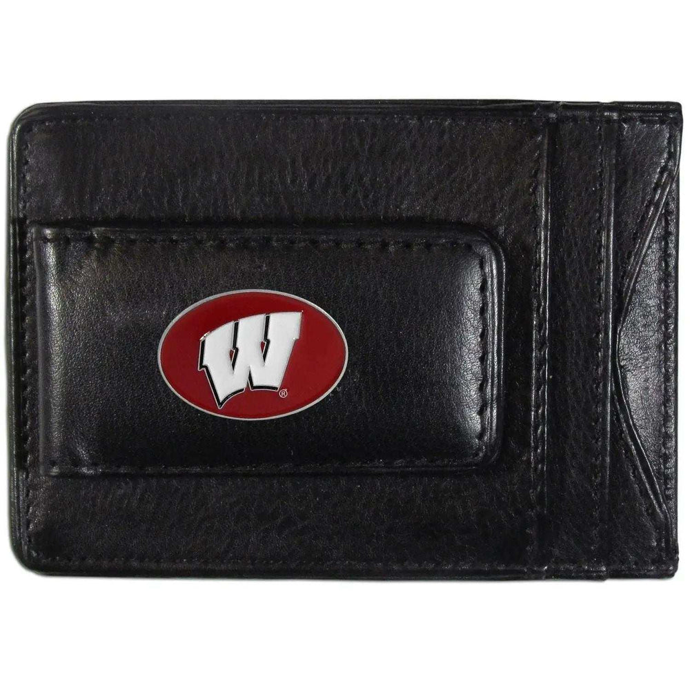 Wisconsin Badgers Leather Cash & Cardholder - Siskiyou Buckle - Flyclothing LLC