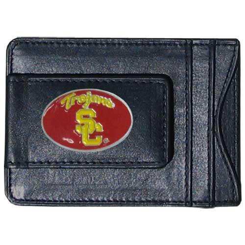 USC Trojans Leather Cash & Cardholder - Siskiyou Buckle - Flyclothing LLC