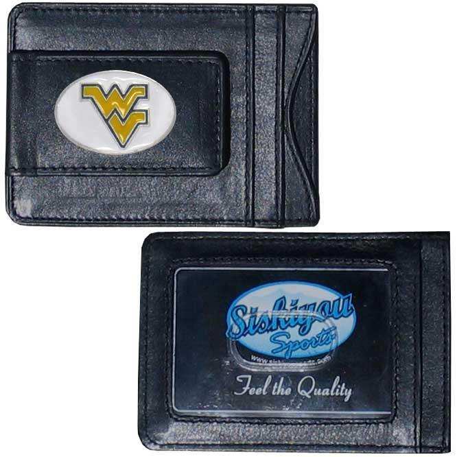 W. Virginia Mountaineers Leather Cash & Cardholder - Siskiyou Buckle - Flyclothing LLC