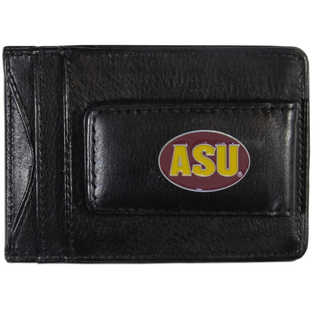 Arizona St. Sun Devils Leather Cash & Cardholder - Siskiyou Buckle - Flyclothing LLC